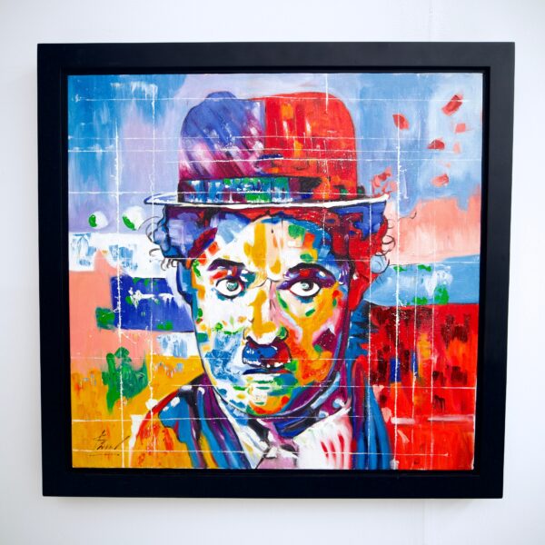 Charlie Chaplin Pop Art – Thanchanok | 55 x 55 cm La Galerie d'art en ligne art gallery 8