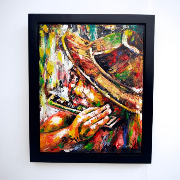 Le joueur d’harmonica – Cee | 40 x 50 cm La Galerie d'art en ligne art gallery 6