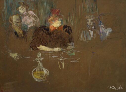 A la table de Monsieur et Madame Natanson – Toulouse Lautrec Henri de Toulouse-Lautrec