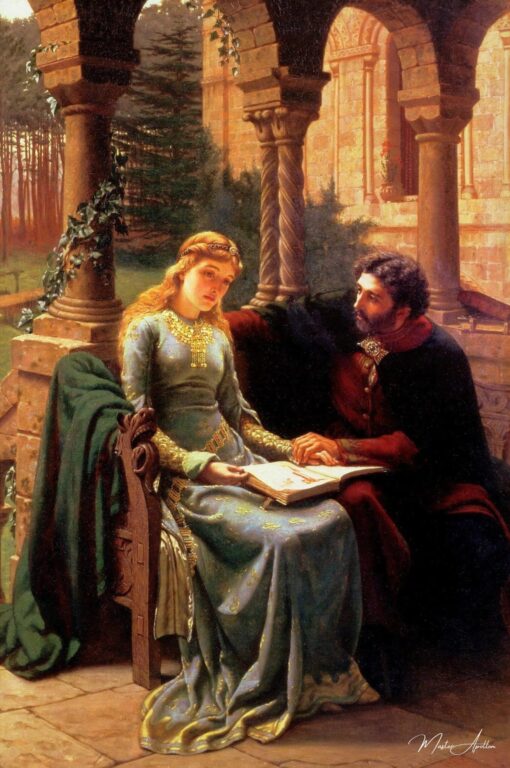 Abelard et sa pupille Héloïse – Edmund Leighton Edmund Leighton 2