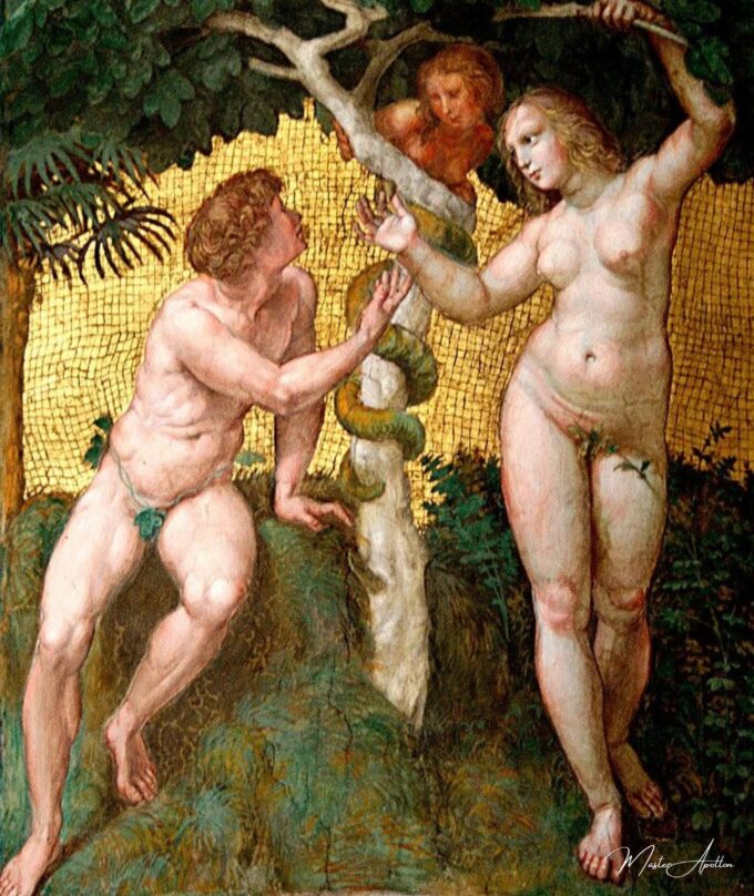 Adam et Eve – Raphaël (peintre) Raffaello Sanzio (Raphaël) 2