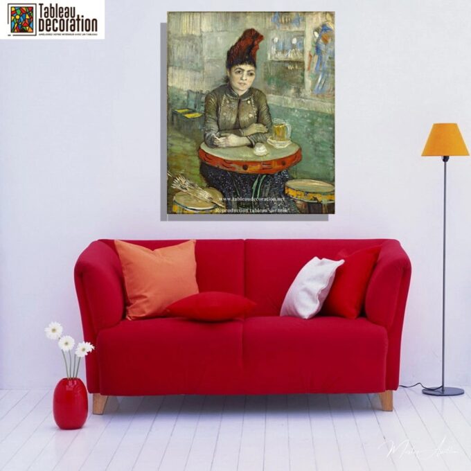 Agostina Segatori assise au café du Tambourin – Van Gogh Vincent Van Gogh 4