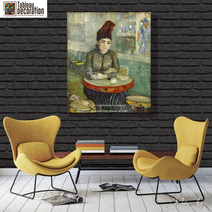 Agostina Segatori assise au café du Tambourin – Van Gogh Vincent Van Gogh 6