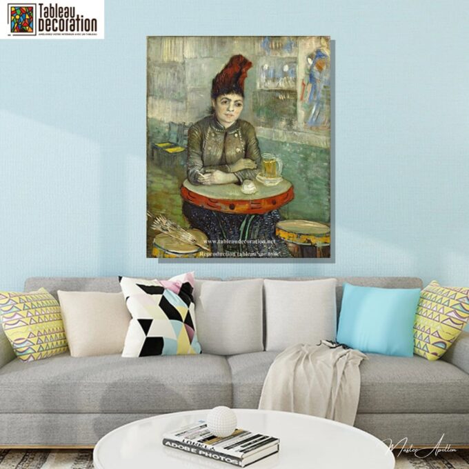 Agostina Segatori assise au café du Tambourin – Van Gogh Vincent Van Gogh 5