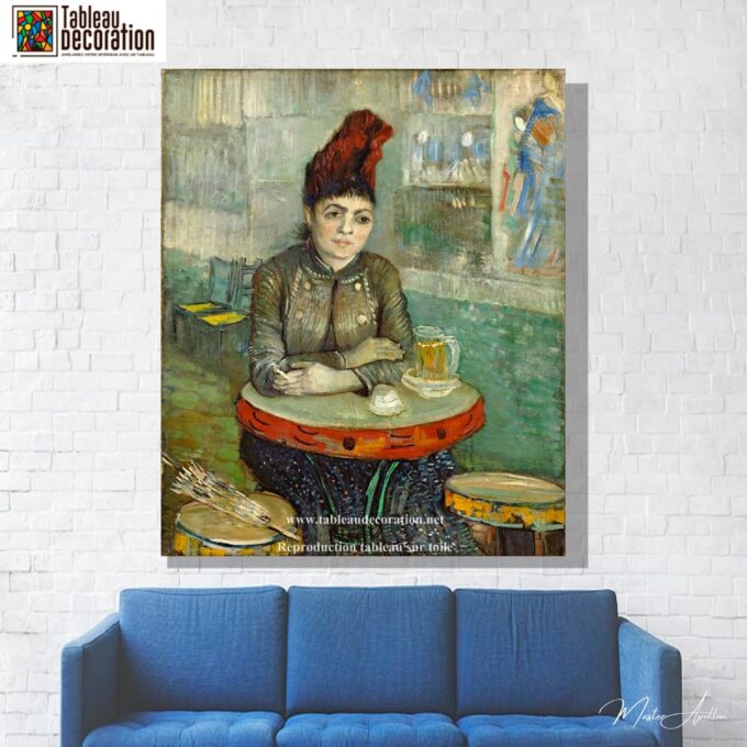 Agostina Segatori assise au café du Tambourin – Van Gogh Vincent Van Gogh 3