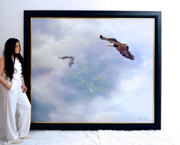 Aigles en Vol | 200 x 170 cm La Galerie d'art en ligne art gallery