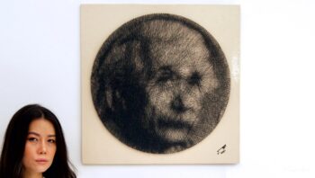 Albert Einstein String art | 60 x 60 cm La Galerie d'art en ligne art gallery