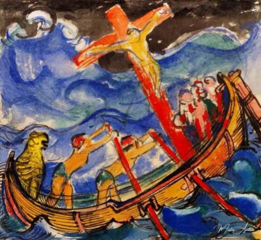 Aller dans l’orage. 1913. Aquarelle – Franz Marc Franz Marc