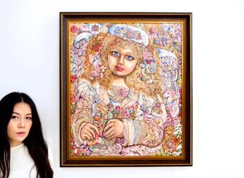 Ange des Lumières de Noël  | 60 x 75 cm La Galerie d'art en ligne art gallery