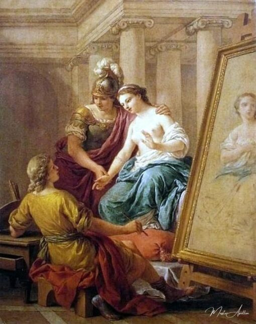 Apelles tombe amoureux de la maîtresse d’Alexandre le Grand – Louis Jean François Lagrenée Louis Jean François Lagrenée 2