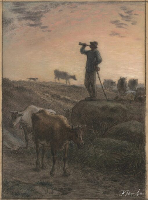 Appeler les vaches à la maison – Jean-François Millet Jean-François Millet