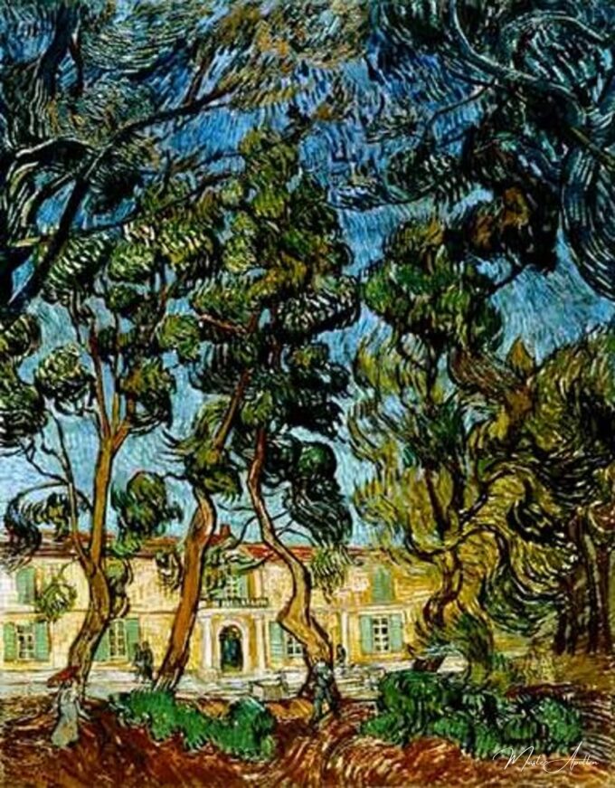 Arbres dans le jardin de l’hôpital Saint-Paul – Van Gogh Vincent Van Gogh
