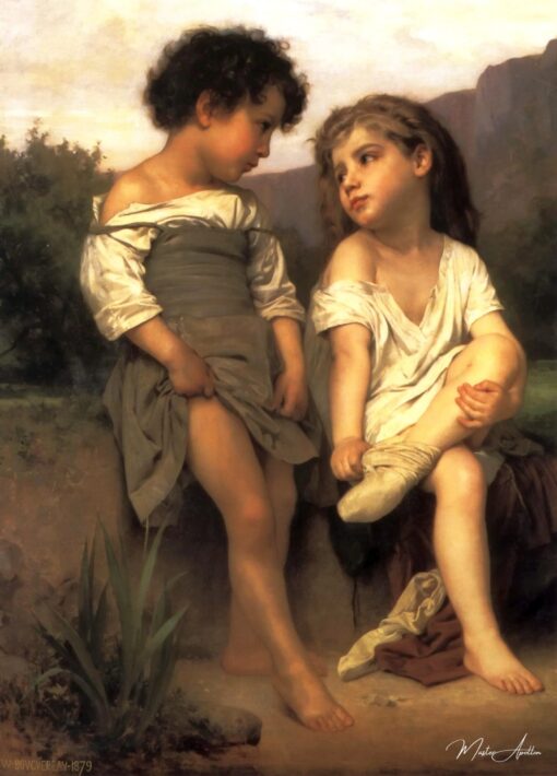 Au bord du ruisseau – William Bouguereau William Bouguereau