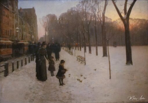 Au crépuscule (Boston Common au crépuscule) – Childe Hassam Childe Hassam 2