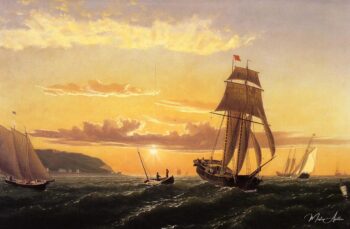 Aurore sur la baie de Fundy – William Bradford William Bradford