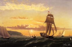 Aurore sur la baie de Fundy – William Bradford William Bradford