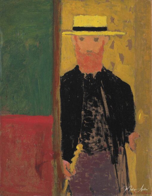 Autoportrait à la canne et au canotier – Édouard Vuillard Édouard Vuillard