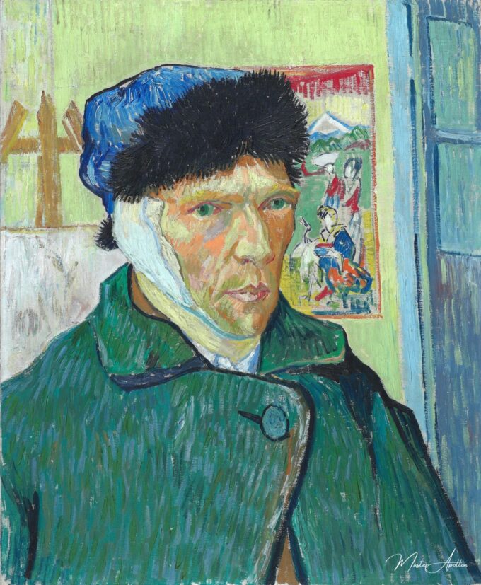 Autoportrait à l’oreille bandée – Van Gogh Série des Autoportraits de Vincent van Gogh