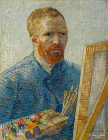 Autoportrait au chevalet – Van Gogh Série des Autoportraits de Vincent van Gogh
