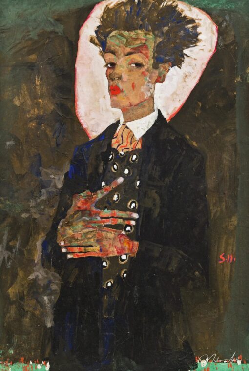 Autoportrait au gilet, debout (1911) – Egon Schiele Egon Schiele 2