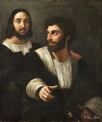 Autoportrait avec un ami – Raphaël (peintre) Raffaello Sanzio (Raphaël)