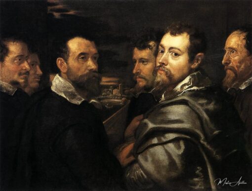 Autoportrait dans un cercle d’amis de Mantoue – Peter Paul Rubens Peter Paul Rubens