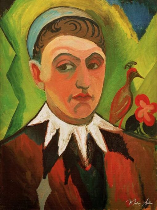 Autoportrait dans un costume de clown, 1913 – August Macke August Macke