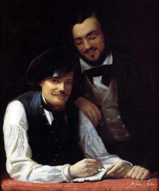 Autoportrait de l’artiste avec son frère, Hermann, 1840 – Franz Xaver Winterhalter Franz Xaver Winterhalter 2