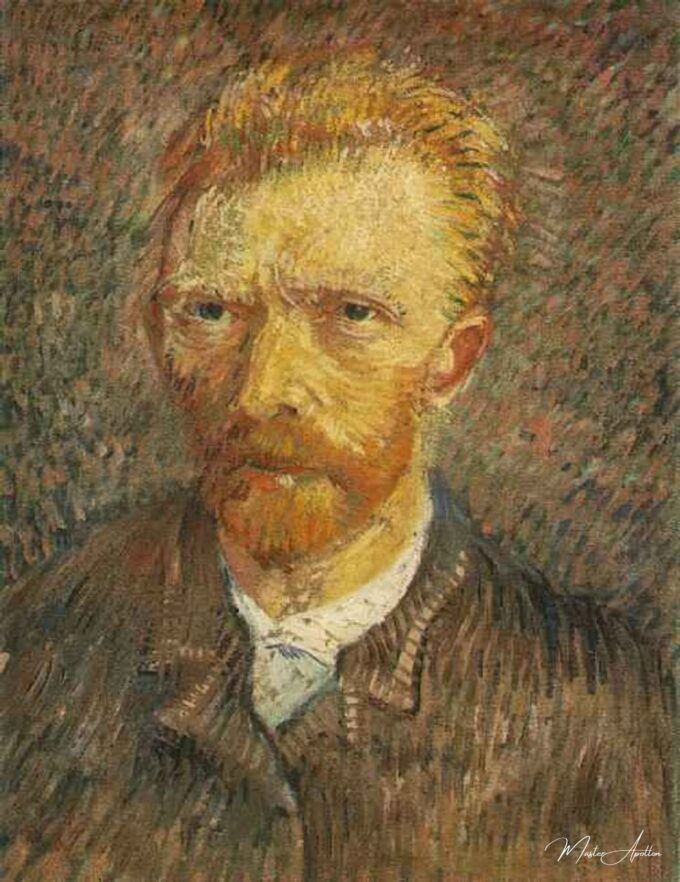 Autoportrait de Vincent Van Gogh,1887 – Van Gogh Série des Autoportraits de Vincent van Gogh