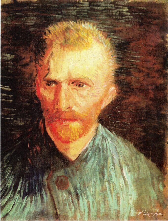Autoportrait Vincent Van Gogh,1887 – Van Gogh Série des Autoportraits de Vincent van Gogh