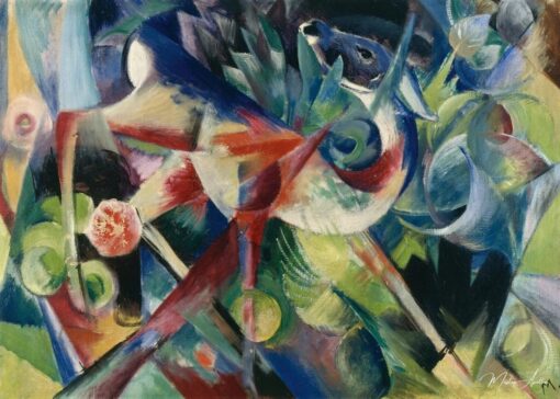 Biche dans le jardin fleuri – Franz Marc Franz Marc