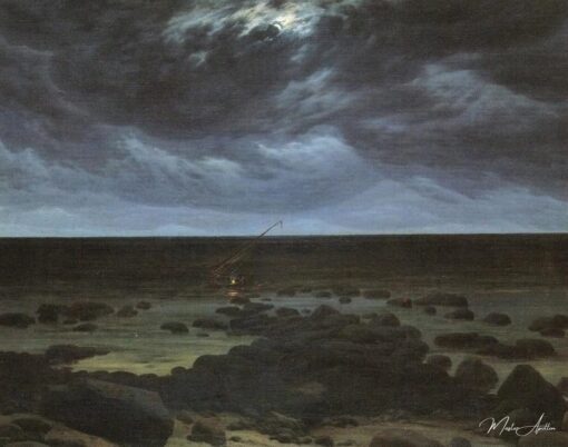 Bord de mer au clair de lune – Caspar David Friedrich Caspar David Friedrich