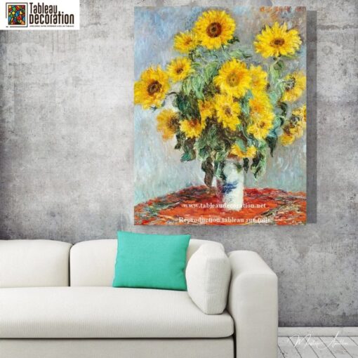 Bouquet de tournesols – Claude Monet tableau fleur Claude Monet 4