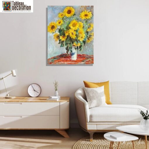 Bouquet de tournesols – Claude Monet tableau fleur Claude Monet 6