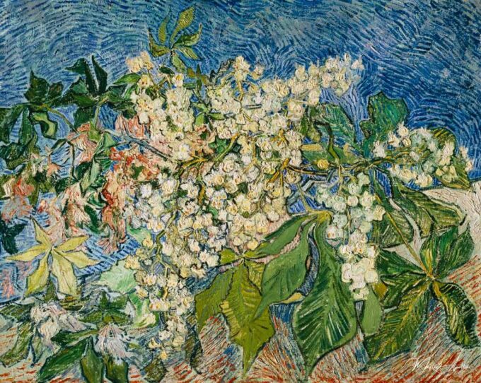 Branches de châtaigniers en fleurs – Van Gogh Vincent Van Gogh