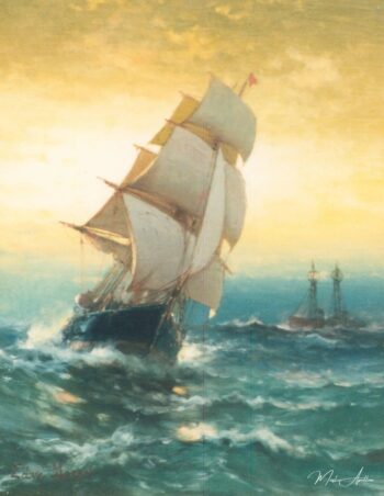 Brigue de Sandy Hook, c. 1870 – Edward Moran Edward Moran