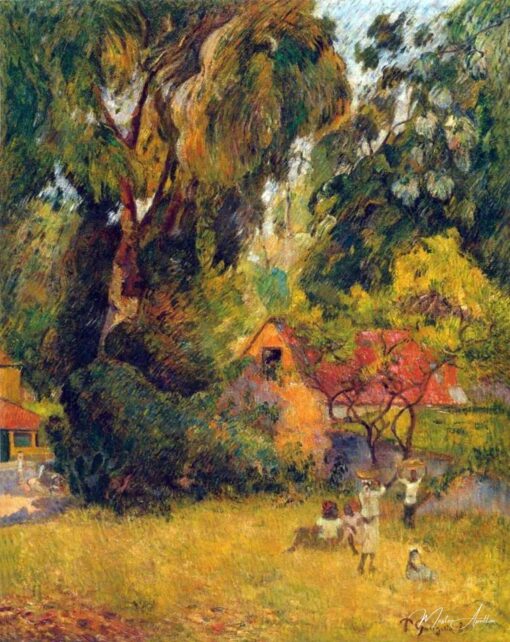Cabanes sous les arbres – Paul Gauguin Paul Gauguin