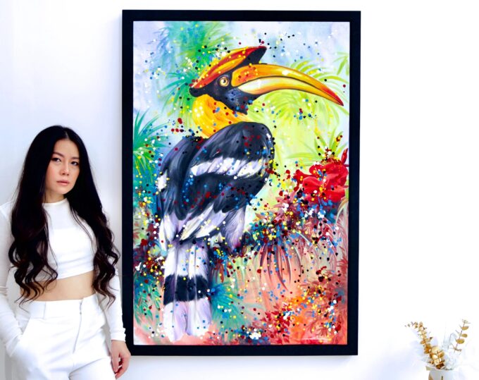 Calao Pop Art | 80 X 120 cm La Galerie d'art en ligne art gallery