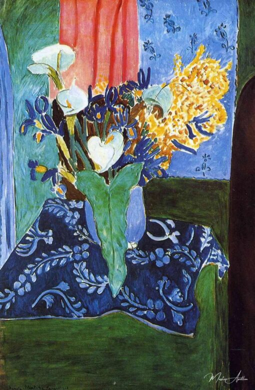 Calla Lilies Irises et Mimosas – Matisse Henri Matisse