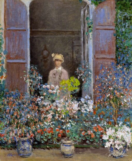 Camille Monet à sa fenêtre, Argenteuil – Claude Monet Claude Monet