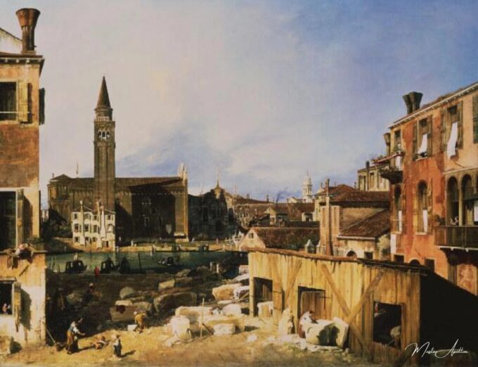 Canaletto, Église et Scuola della Carit – Giovanni Antonio Canal Giovanni Antonio Canal