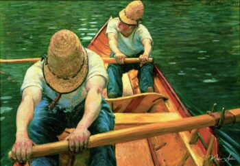 Canotiers ramant sur l’Yerres – Caillebotte Gustave Caillebotte