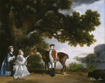 Capitaine Samuel Sharpe Pocklington avec son épouse, Pleasance, et peut-être sa sœur, Frances – George Stubbs George Stubbs