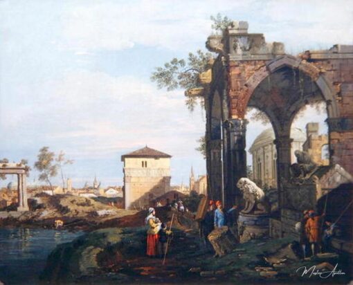 Capriccio avec ruines et Porta Portello à Padoue, vers 1760 – Giovanni Antonio Canal Giovanni Antonio Canal 2