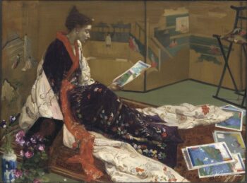Caprice en violet et or : L’écran d’or – James Abbott McNeill Whistler James Abbott McNeill Whistler
