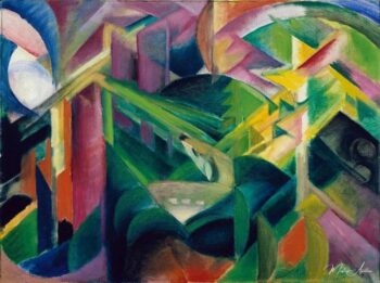 Cerf dans le jardin d’un monastère – Franz Marc Franz Marc