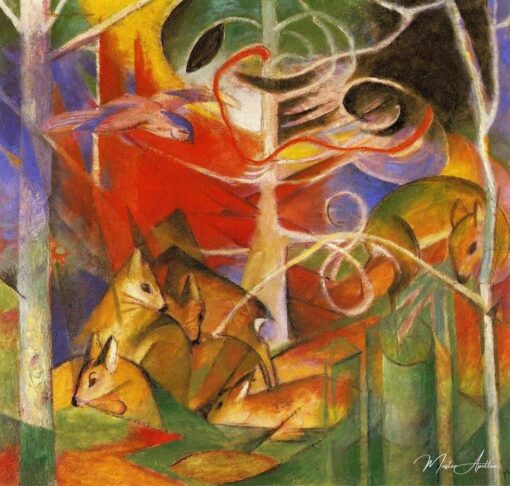 Cerfs dans la forêt I – Franz Marc Franz Marc