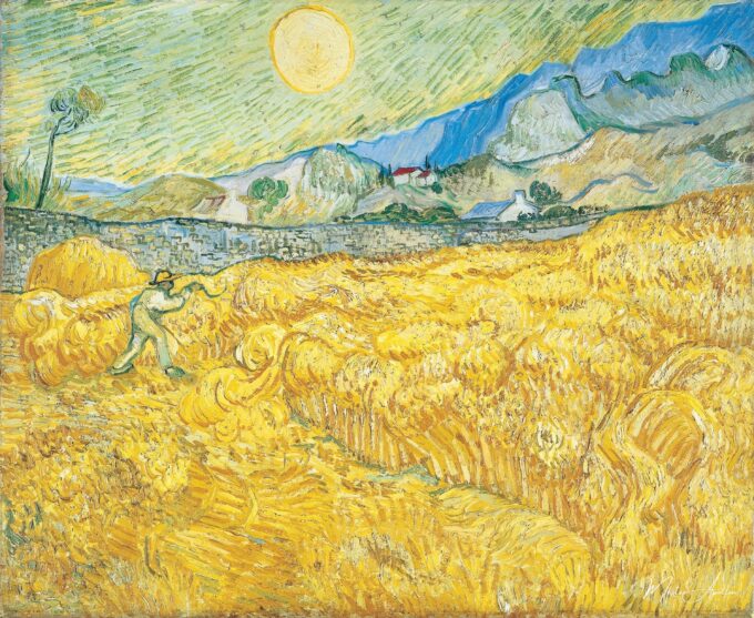 Champ de blé avec un faucheur – Van Gogh Vincent Van Gogh