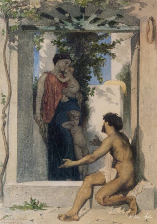 Charité romaine – William Bouguereau William Bouguereau