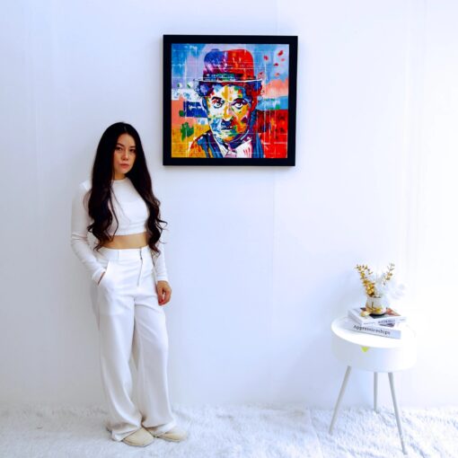 Charlie Chaplin Pop Art | 55 x 55 cm La Galerie d'art en ligne art gallery 3